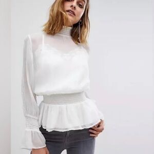 All Saints White Blouse